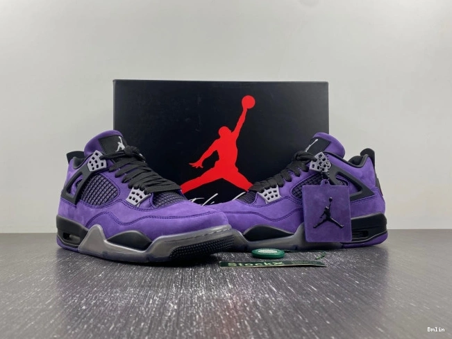 Bmlin Scott Jordan Air 4 x Suede Purple Travis 0720